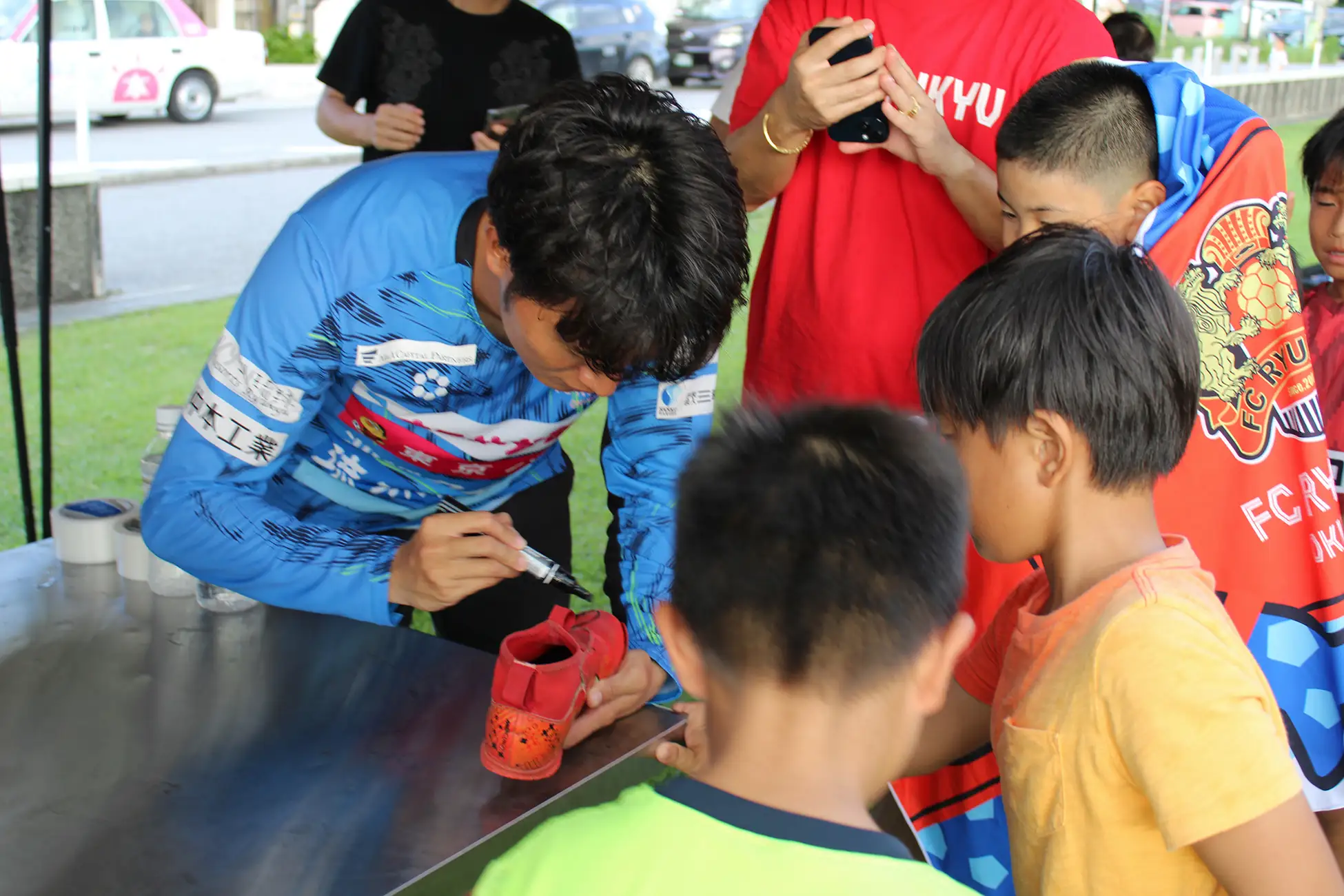 FC琉球選手が送る熱風ロウリュ＆FC琉球ハダシバ