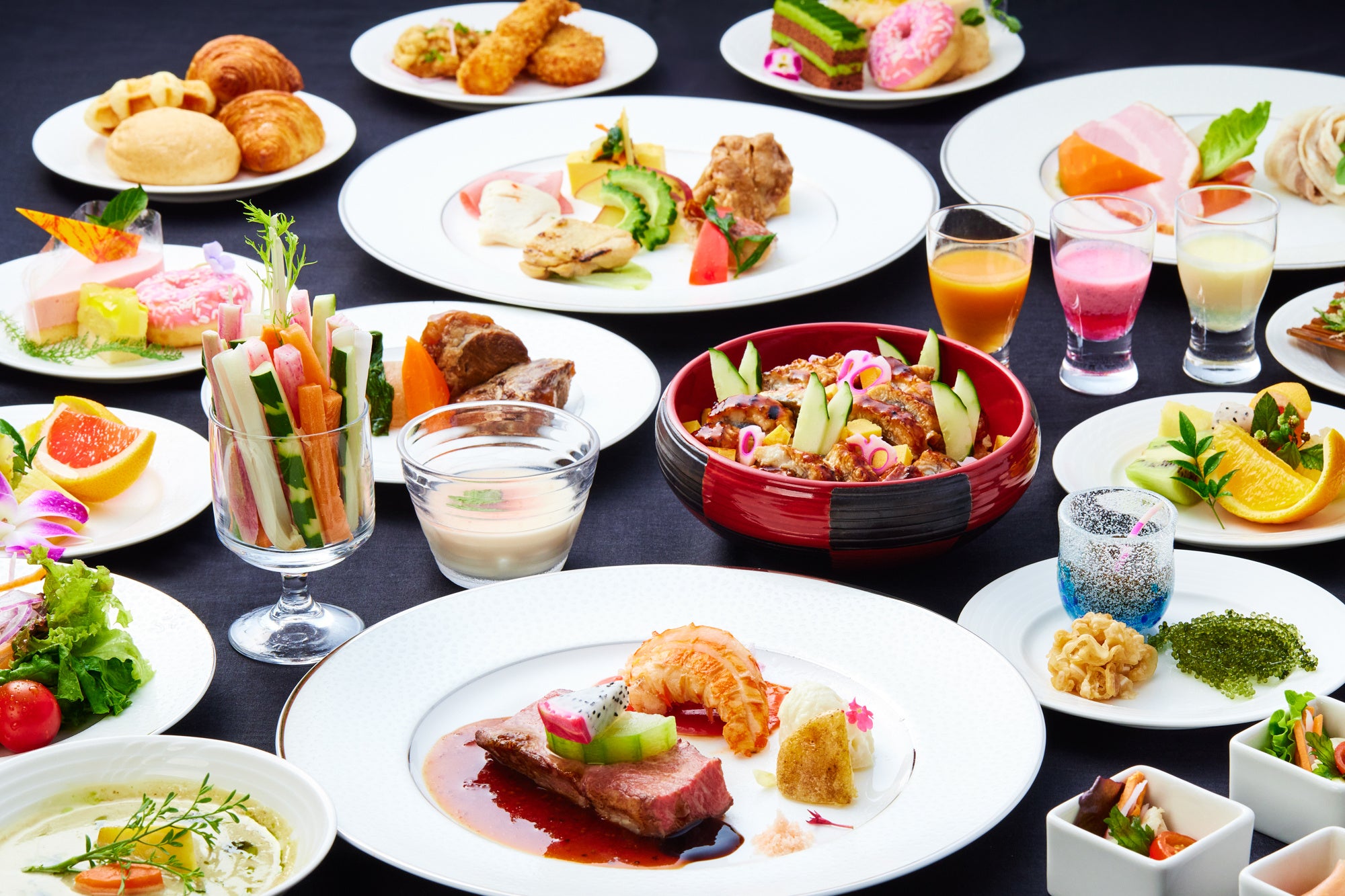 旬の地元食材をふんだんに使ったランチビュッフェ